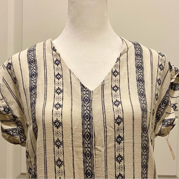 Monteau Linen-blend Boho Jumpsuit (XS) - Picture 2 of 9